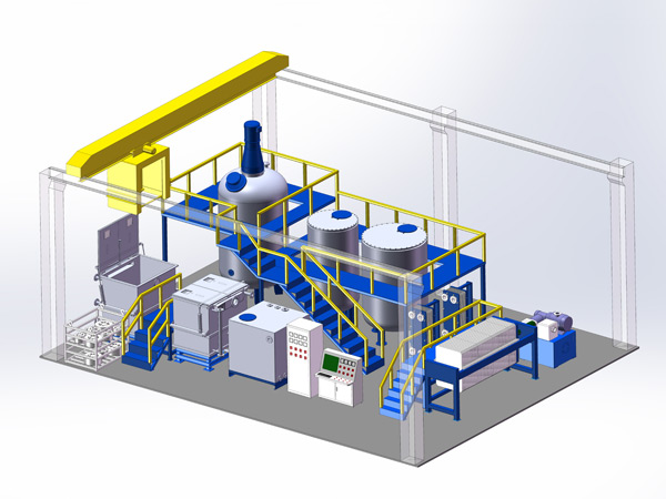 全自動(dòng)鋁擠壓模具堿洗及廢液綜合回收利用系統